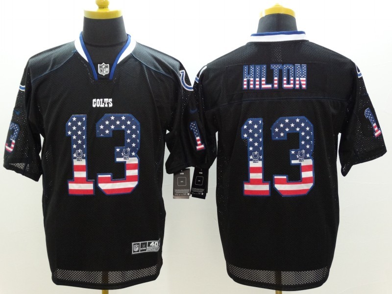 Men's Indianapolis Colts T.Y. Hilton #13 Black Jersey